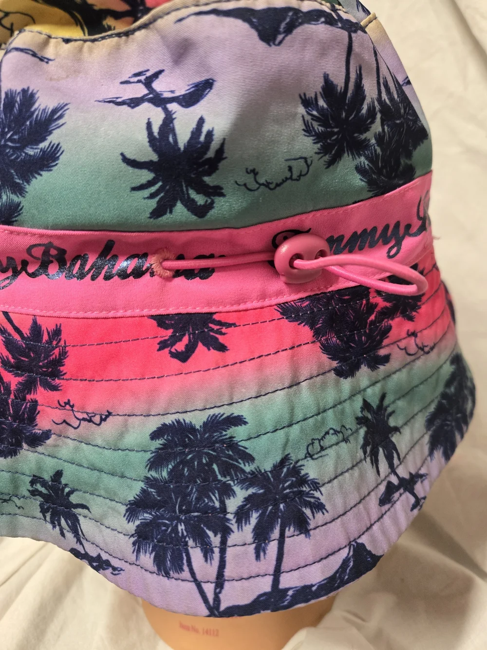 Tommy Bahama Kids Neon Tropical Bucket Hat - Pink, Teal, Yellow